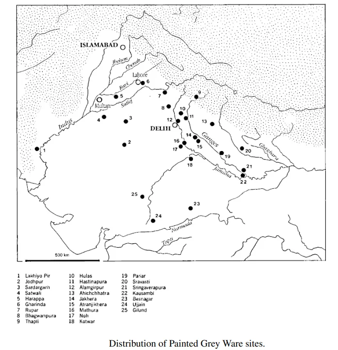 Painted Grey Ware (PGW) Culture Sites